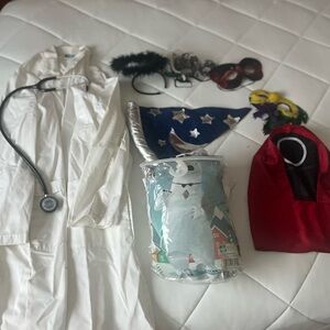 White Doctor Costume with Accessories. Inflatable snowman costume . Ship Today